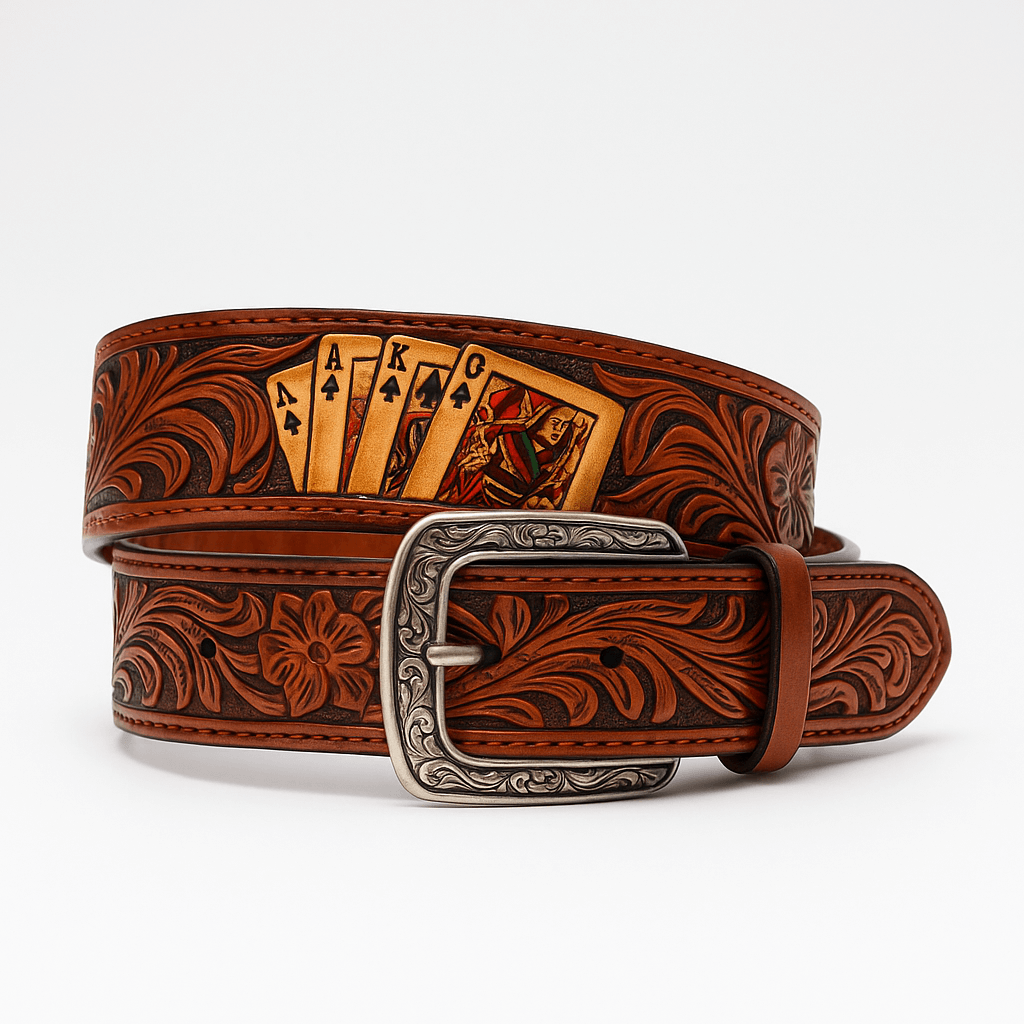 Carved Leather Belt 2