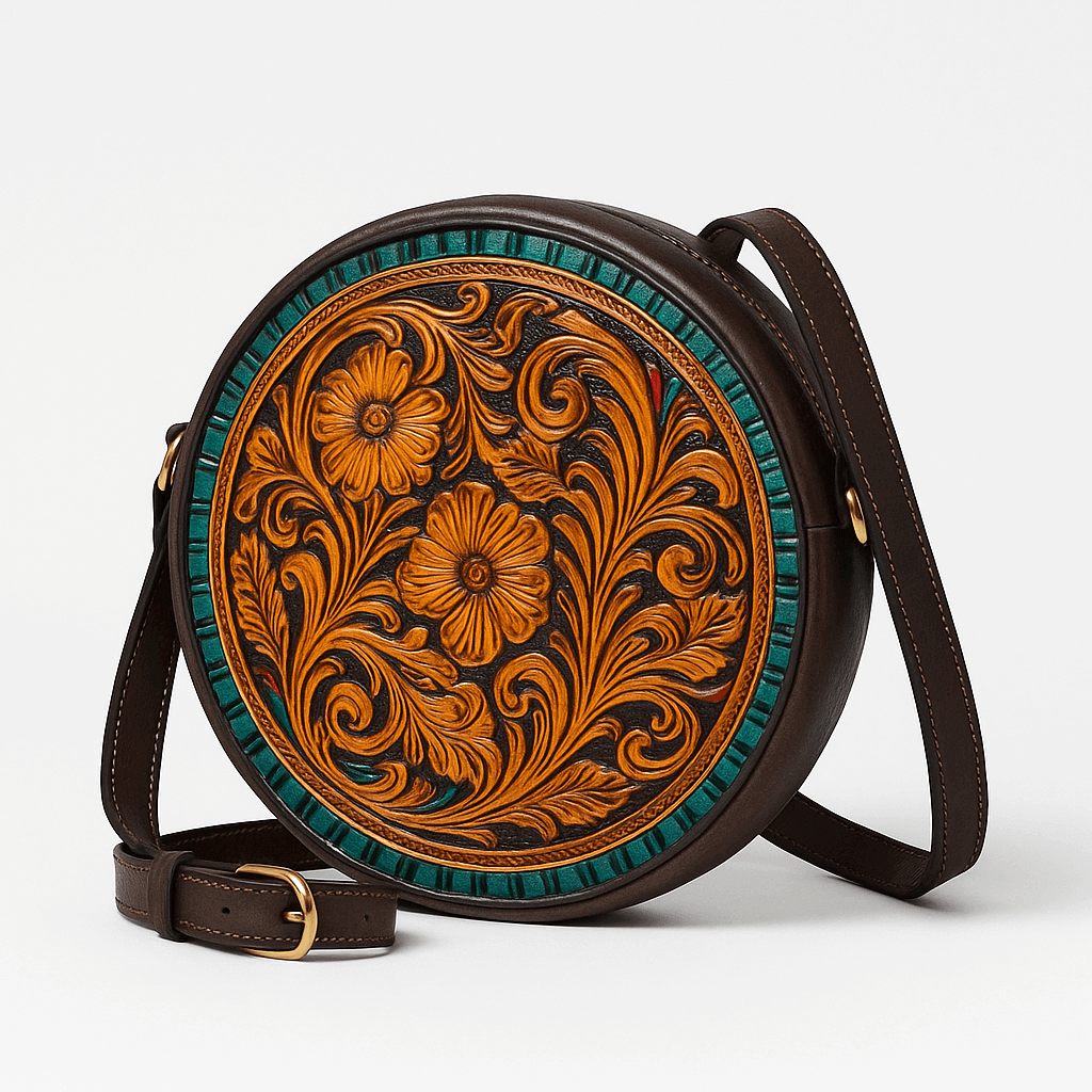 Carved Leather Purse 2